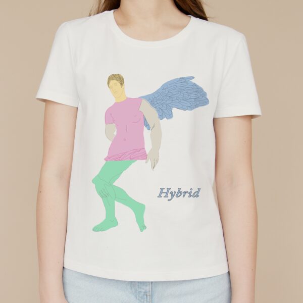 t-shirt d'arte divertenti hybrid alberto criscione